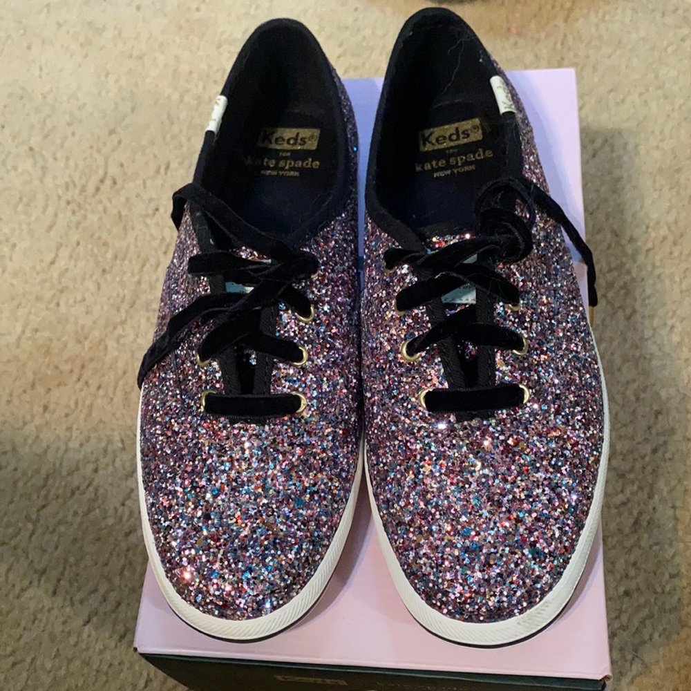 Kate Spade Keds Multi Color Glitter!  Worn once.